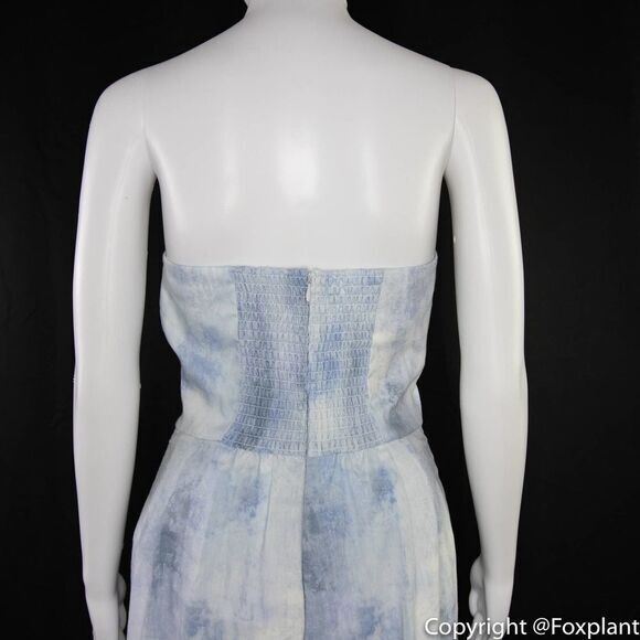 NEW Petersyn Bruna Linen Blend Playsuit in Blue‎ Grotto Size XS - Picture 10 of 15